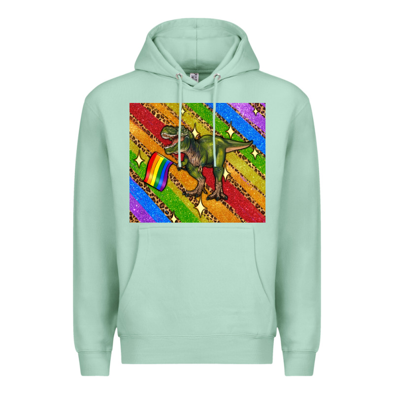 Lgbtq Dinosaur T Rex Tumbler Premium Hoodie by Artiststas | Teevron