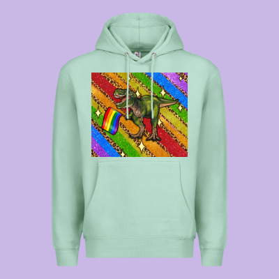 Lgbtq Dinosaur T Rex Tumbler Premium Hoodie Designed By Artiststas