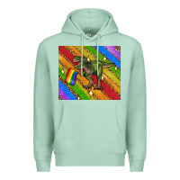 Seafoam lgbtq dinosaur t rex tumbler Premium Hoodie - Artiststas