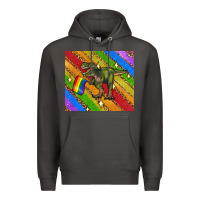 Smoke lgbtq dinosaur t rex tumbler Premium Hoodie - Artiststas