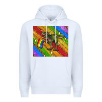 White lgbtq dinosaur t rex tumbler Premium Hoodie - Artiststas
