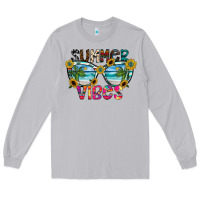 Moon Dust Summer Vibes Long Sleeve Tee - CowhideDigitalArt
