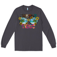 Smoke Summer Vibes Long Sleeve Tee - CowhideDigitalArt