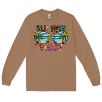Toasted Coconut Summer Vibes Long Sleeve Tee - CowhideDigitalArt