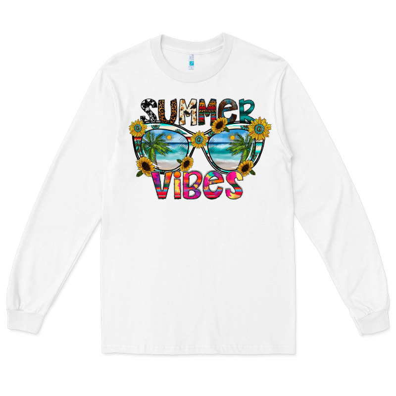 Summer Vibes Long Sleeve Tee by CowhideDigitalArt | Teevron