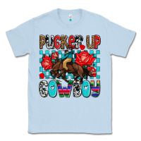 Dusty Blue pucker up cowboy olivia Classic Tee - OliviaCreatesArt