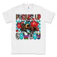 White pucker up cowboy olivia Classic Tee - OliviaCreatesArt