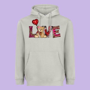 Valentines Day Tedybear Love Heavyweight Hoodie Designed By Ranaportraitstore