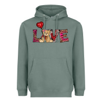 Sage valentines day tedybear love Heavyweight Hoodie - RanaPortraitStore