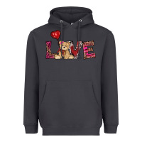 Smoke valentines day tedybear love Heavyweight Hoodie - RanaPortraitStore