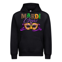 Black happy mardi gras carnival mask Urban Hoodie - Jasminsmagicworld