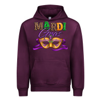 Mauve Wine happy mardi gras carnival mask Urban Hoodie - Jasminsmagicworld