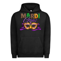 Pigment Black happy mardi gras carnival mask Urban Hoodie - Jasminsmagicworld