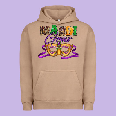 Happy Mardi Gras Carnival Mask Urban Hoodie Designed By Jasminsmagicworld