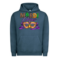 Pigment Midnight Navy happy mardi gras carnival mask Urban Hoodie - Jasminsmagicworld