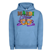 Pigment Pebble Blue happy mardi gras carnival mask Urban Hoodie - Jasminsmagicworld