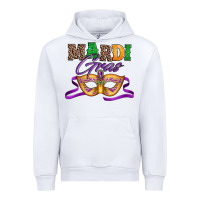 White happy mardi gras carnival mask Urban Hoodie - Jasminsmagicworld