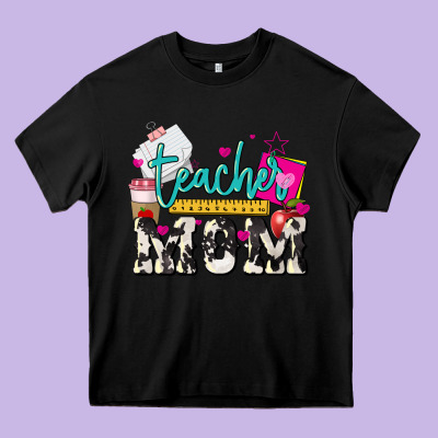 Teacher Mom Mother's Day Heavy Core Tee Designed By Howdyjamesfarm
