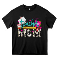 Black Teacher Mom Mother's Day Heavy Core Tee - HowdyJamesFarm