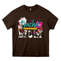 Chocolate Brown Teacher Mom Mother's Day Heavy Core Tee - HowdyJamesFarm