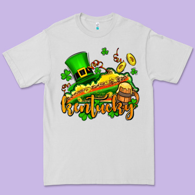 St. Patrick's Kentucky Map Premium Tee Designed By Oliviacreatesart