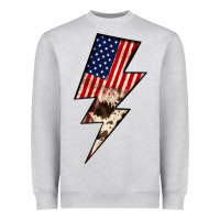 Heather Grey Lightning Bolt Heavyweight Sweatshirt - JahusDesignShop