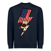 Navy Lightning Bolt Heavyweight Sweatshirt - JahusDesignShop