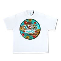 White teacher mode earrings Urban Heavy Tee - BundleAndBundleShop