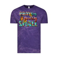 Cloud Purple pray big worry small Vintage Tee - BundleAndBundleShop