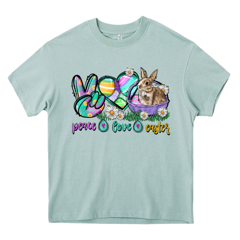 Peace Love Easter Day Heavy Core Tee by CowGirlArtShop | Teevron