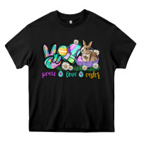 Black Peace love Easter Day Heavy Core Tee - CowGirlArtShop