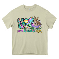 Mossy Peace love Easter Day Heavy Core Tee - CowGirlArtShop