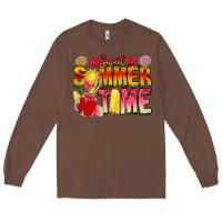 Chestnut Sweet Summer Time Long Sleeve Tee - CowhideDigitalArt