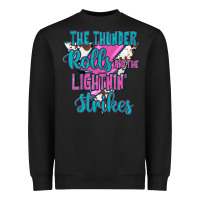 Black The Thunder Rolls And The Lıghtnıng Strikes Heavyweight Sweatshirt - JahusDesignShop