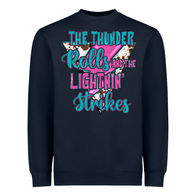 The Thunder Rolls And The Lıghtnıng Strikes Heavyweight Sweatshirt by JahusDesignShop | Teevron