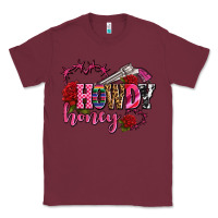 Burgundy howdy honey rose olivia Classic Tee - OliviaCreatesArt