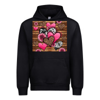 Black valentines day western hearts and sunflowers Urban Hoodie - Jasminsmagicworld