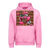 Fuchsia Pink valentines day western hearts and sunflowers Urban Hoodie - Jasminsmagicworld