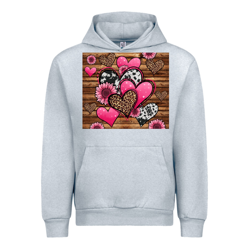 Valentines Day Western Hearts And Sunflowers Urban Hoodie by Jasminsmagicworld | Teevron