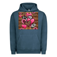 Pigment Midnight Navy valentines day western hearts and sunflowers Urban Hoodie - Jasminsmagicworld