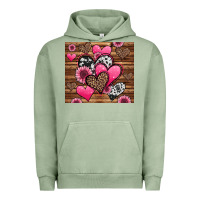 Pigment Oil Green valentines day western hearts and sunflowers Urban Hoodie - Jasminsmagicworld