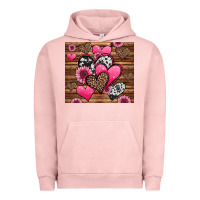 Pigment Salmon valentines day western hearts and sunflowers Urban Hoodie - Jasminsmagicworld