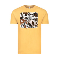 Vintage Mustard cowhide background Vintage Tee - RanaPortraitStore