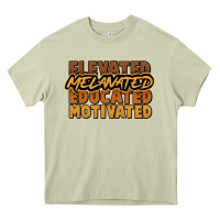 Mossy Elevated melanated educated motivated Heavy Core Tee - HowdyJamesFarm