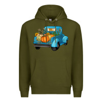 Army Green fall truck Premium Hoodie - Artiststas
