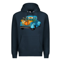 Navy fall truck Premium Hoodie - Artiststas