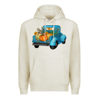 Oatmeal Heather fall truck Premium Hoodie - Artiststas