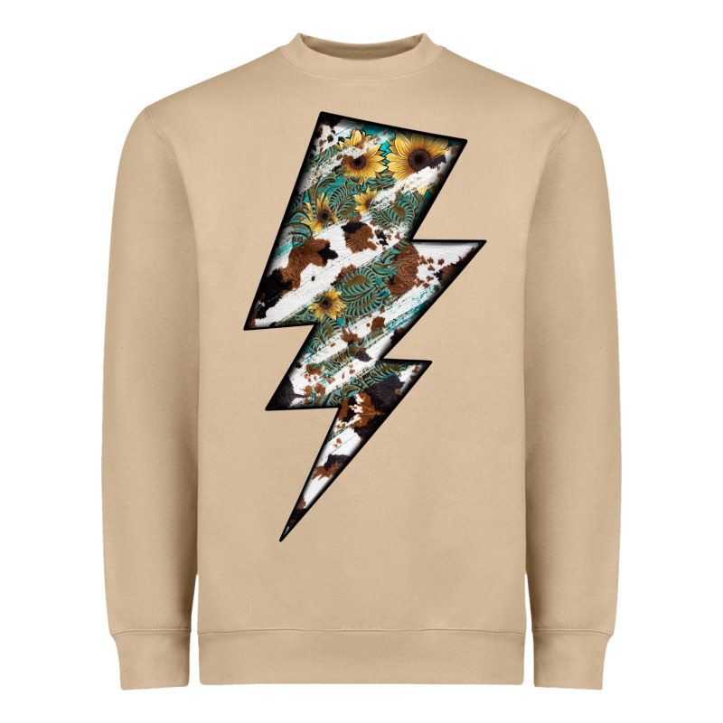 Lightning Bolt Heavyweight Sweatshirt by JahusDesignShop | Teevron