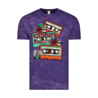 Cloud Purple cassette floral gemstone Vintage Tee - FaDigitalArtStudio