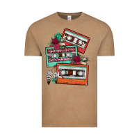 Vintage Coffee cassette floral gemstone Vintage Tee - FaDigitalArtStudio
